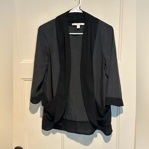 LC Lauren Conrad Black and Gray Blazer Cardigan